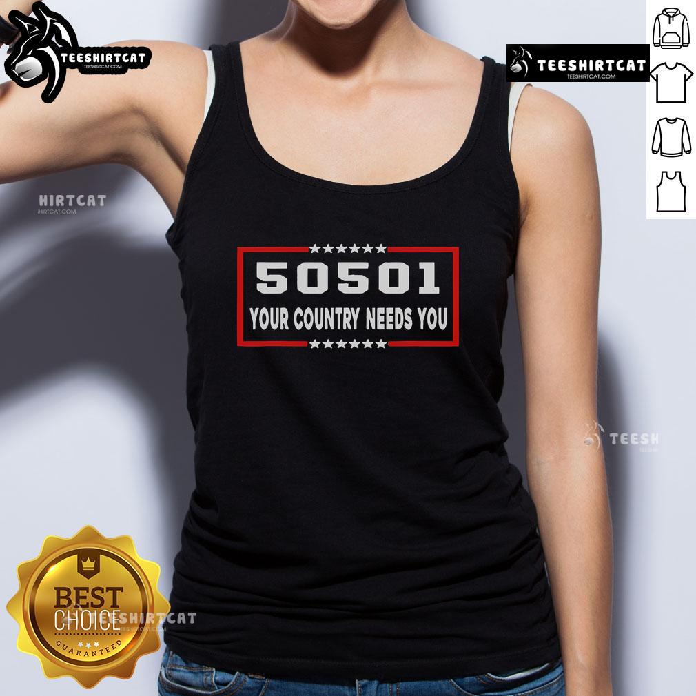 Nice-50501 Your Country Needs You Tank Top featuring bold graphics, perfect for patriotic events and casual wear.