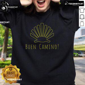 Cozy sweatshirt featuring the Nice Camino de Santiago de Compostela Pilgrim Way of St. James design, perfect for pilgrims.