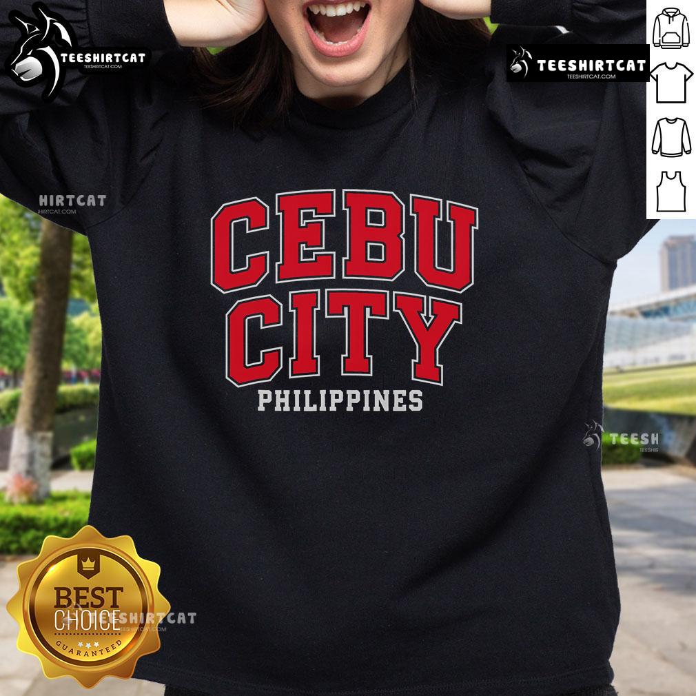 Stylish Nice Cebu City sweatshirt showcasing Filipino pride in the Philippines, perfect for casual wear.