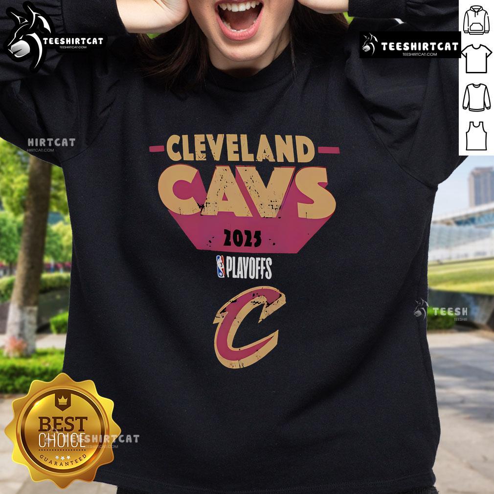 Nice Cleveland Cavaliers 2025 Playoff Participant Master Sweatshirt featuring team colors and logo, perfect for fans.