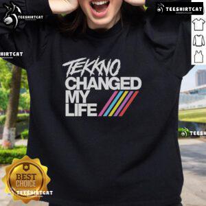 Nice Electric Callboy Tekkno Changed My Life sweatshirt featuring bold graphics and a stylish design for music lovers.