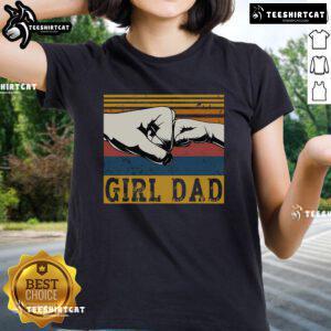Vintage Ladies Tee for Nice Girl Dad celebrating Father's Day, featuring a stylish design for fathers of daughters.