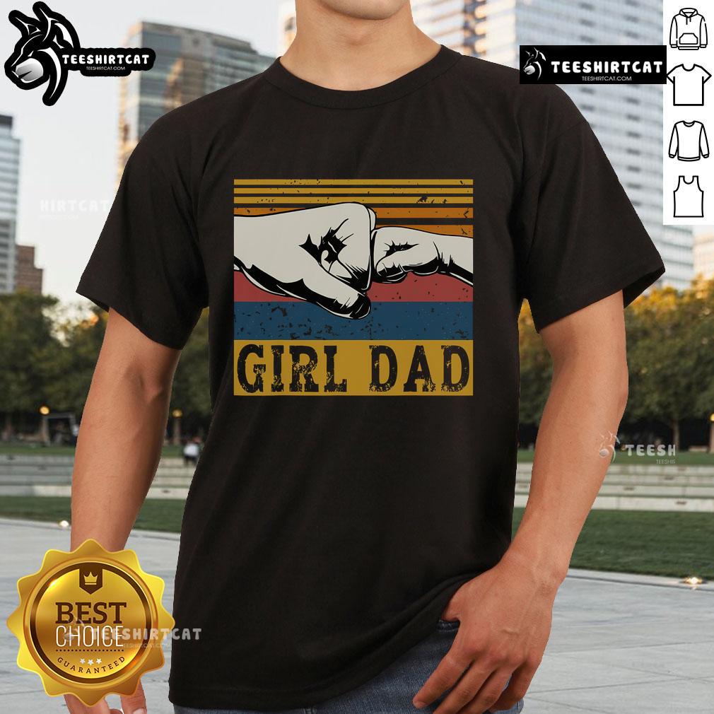Nice Girl Dad Father Of Girl Fathers Day Vintage T-Shirt design featuring a fun graphic celebrating fatherhood.