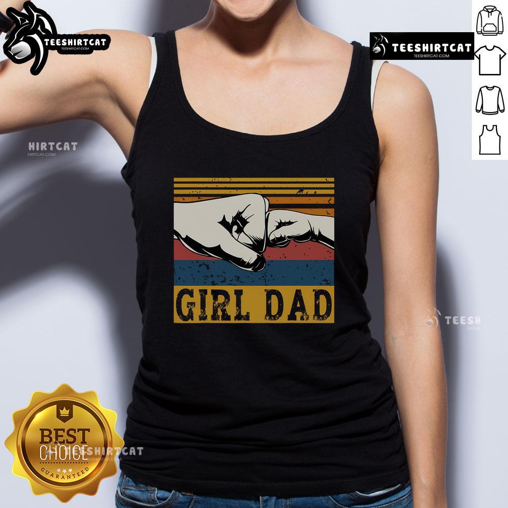 Vintage tank top for Nice Girl Dad celebrating Father's Day, perfect gift for fathers of girls.
