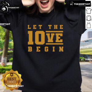 Cozy Nice Green Bay Love 10 Sweatshirt in vibrant green, perfect for fans showing team spirit during game day.