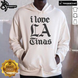 Nice I Love LA Tinas Hoodie featuring a stylish design, perfect for fans of Los Angeles fashion and culture.