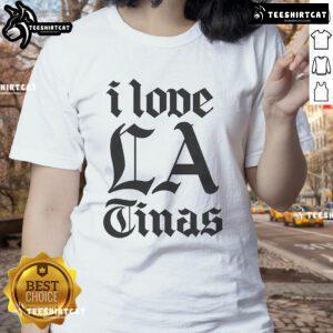 Nice I Love LA Tinas Ladies Tee featuring a stylish graphic design perfect for casual wear in Los Angeles.