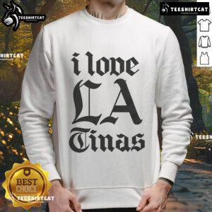 Nice I Love LA Tinas Sweatshirt featuring a stylish design, perfect for fans of Los Angeles fashion and culture.