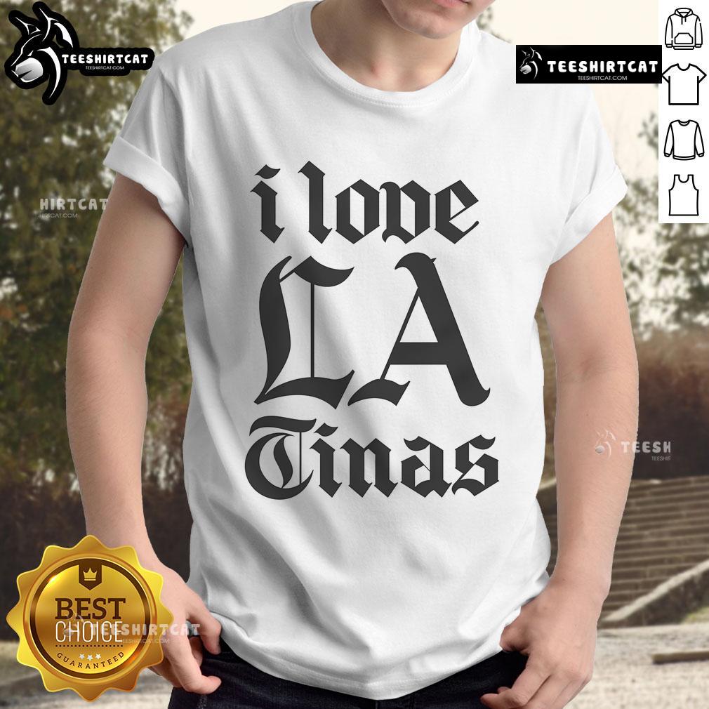 Nice I Love LA Tinas T-Shirt featuring vibrant design, perfect for stylish summer outings and LA enthusiasts.