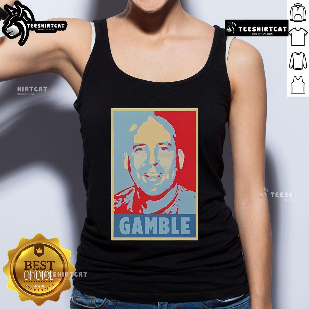 Stylish Nice John Hyslop Gamble tank top featuring a vibrant design, perfect for casual summer wear.