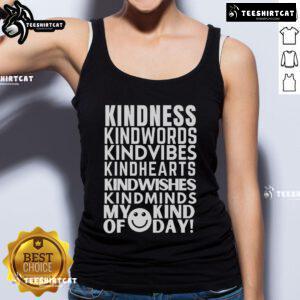 Nice Kindness My Kind Of Day tank top featuring a cheerful design and vibrant colors, perfect for casual summer wear.