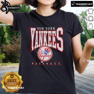 2025 Ladies Tee featuring the stylish New York Yankees baseball logo graphic for fans and fashion lovers.