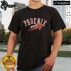 Alt Text: Nice Phoenix Suns Hardwood Classics Evergreen T-Shirt featuring vibrant team colors and classic logo design.