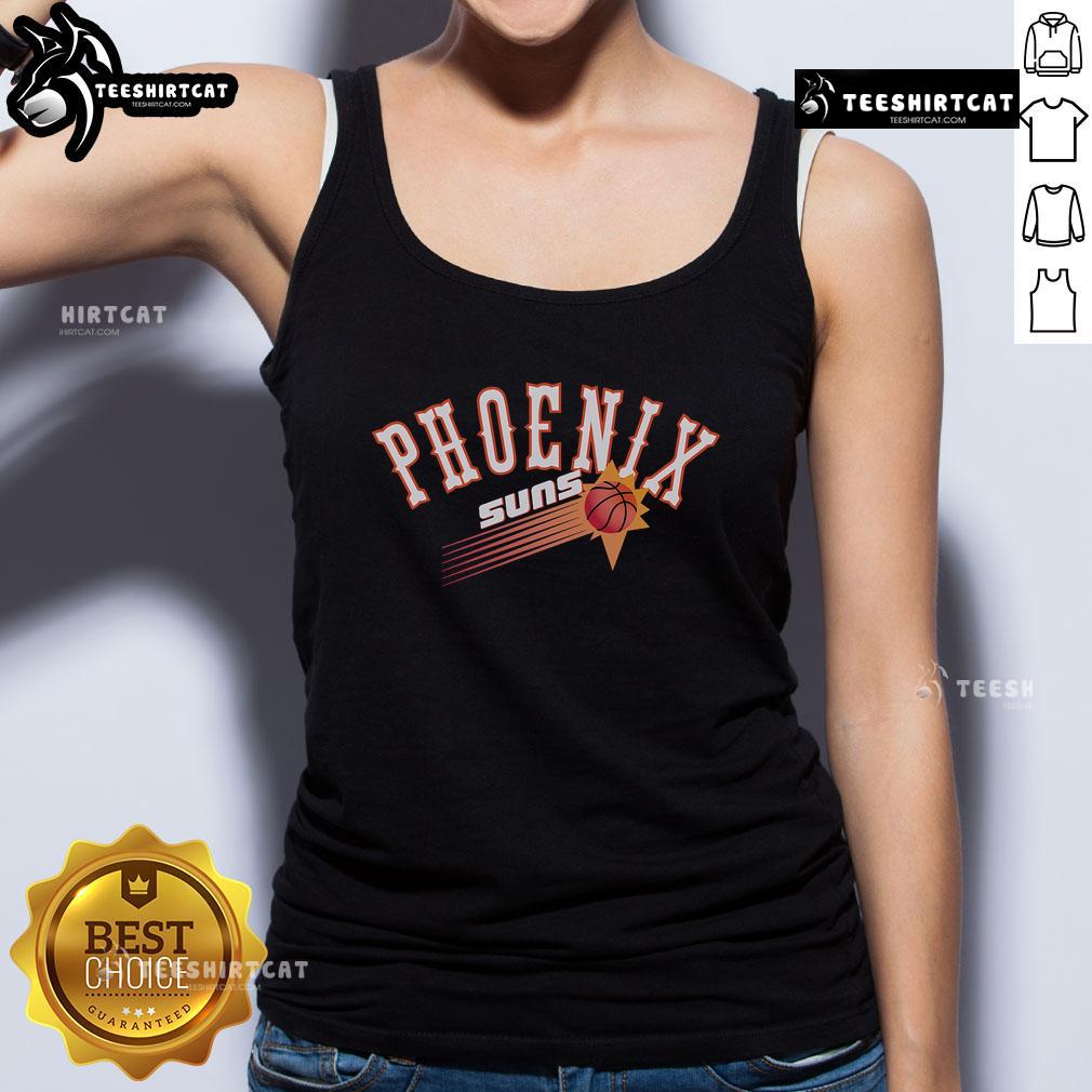 Alt Text: Nice Phoenix Suns Hardwood Classics Evergreen Tank Top featuring the team's logo and vintage design for fans.