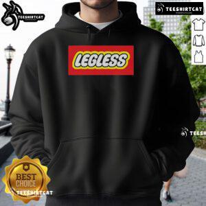 Ricky Berwick wearing a legless hoodie, showcasing a stylish and unique design for fans and followers of his brand.