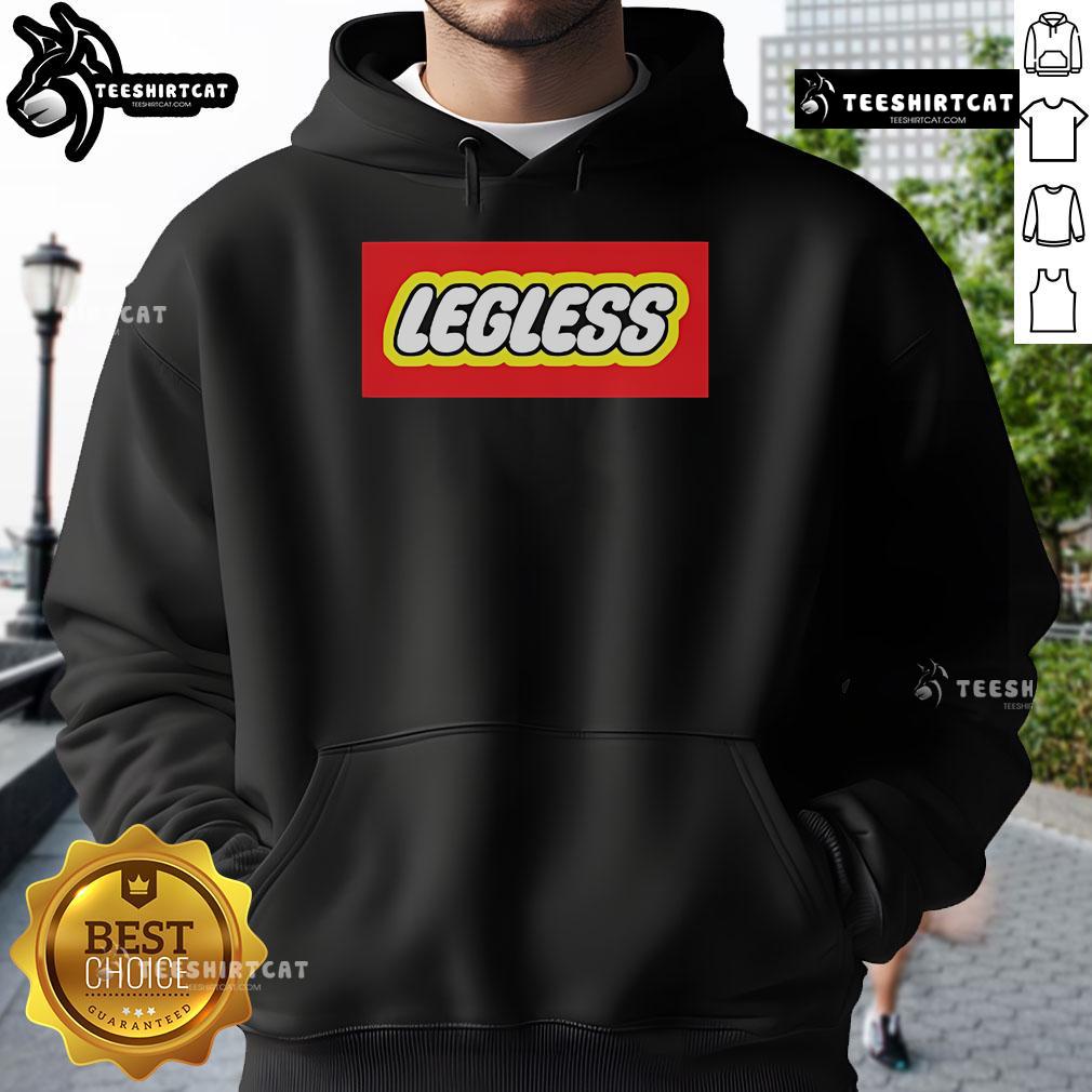 Ricky Berwick wearing a legless hoodie, showcasing a stylish and unique design for fans and followers of his brand.