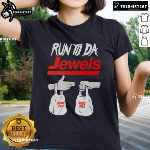Ladies Tee featuring Nice Run Tu Da Jewels design from Jewel-Osco, perfect for casual wear and stylish comfort.