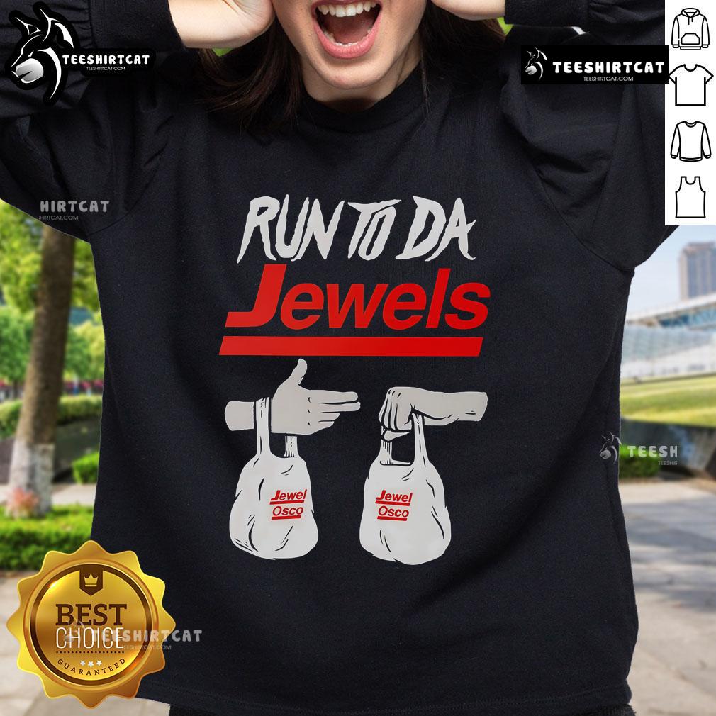 Nice Run Tu Da Jewels Hand Jewel Osco Sweatshirt in vibrant colors, showcasing stylish streetwear fashion.