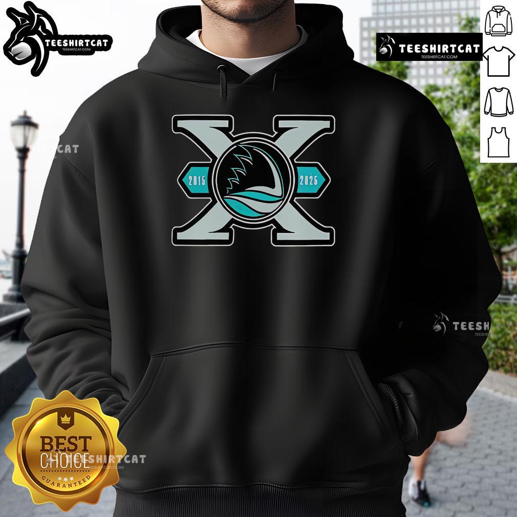 2025 Nice San Jose Barracuda Keepsakes hockey hoodie in vibrant colors, perfect for fans and collectors.