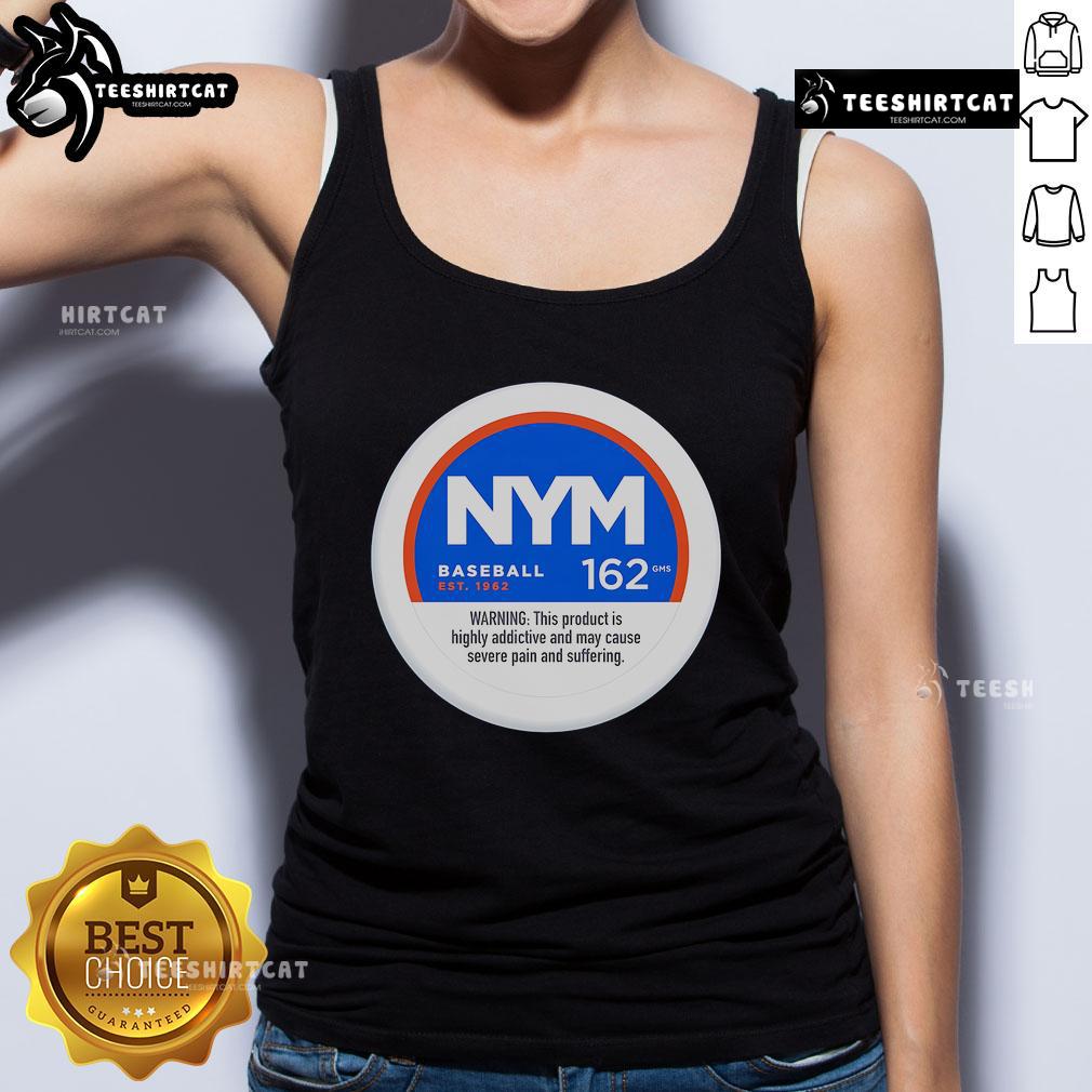 New York Mets baseball tank top featuring 'Nice Severe Pain and Suffering' design, perfect for fans and summer wear.