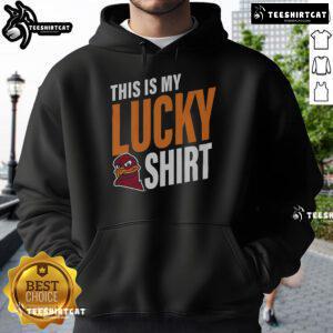Virginia Tech Hokies hoodie, showcasing team spirit and luck, perfect for game day and fans of the Hokies.
