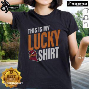 Nice Virginia Tech Hokies 'This Is My Lucky' ladies tee, featuring a stylish design perfect for game day.