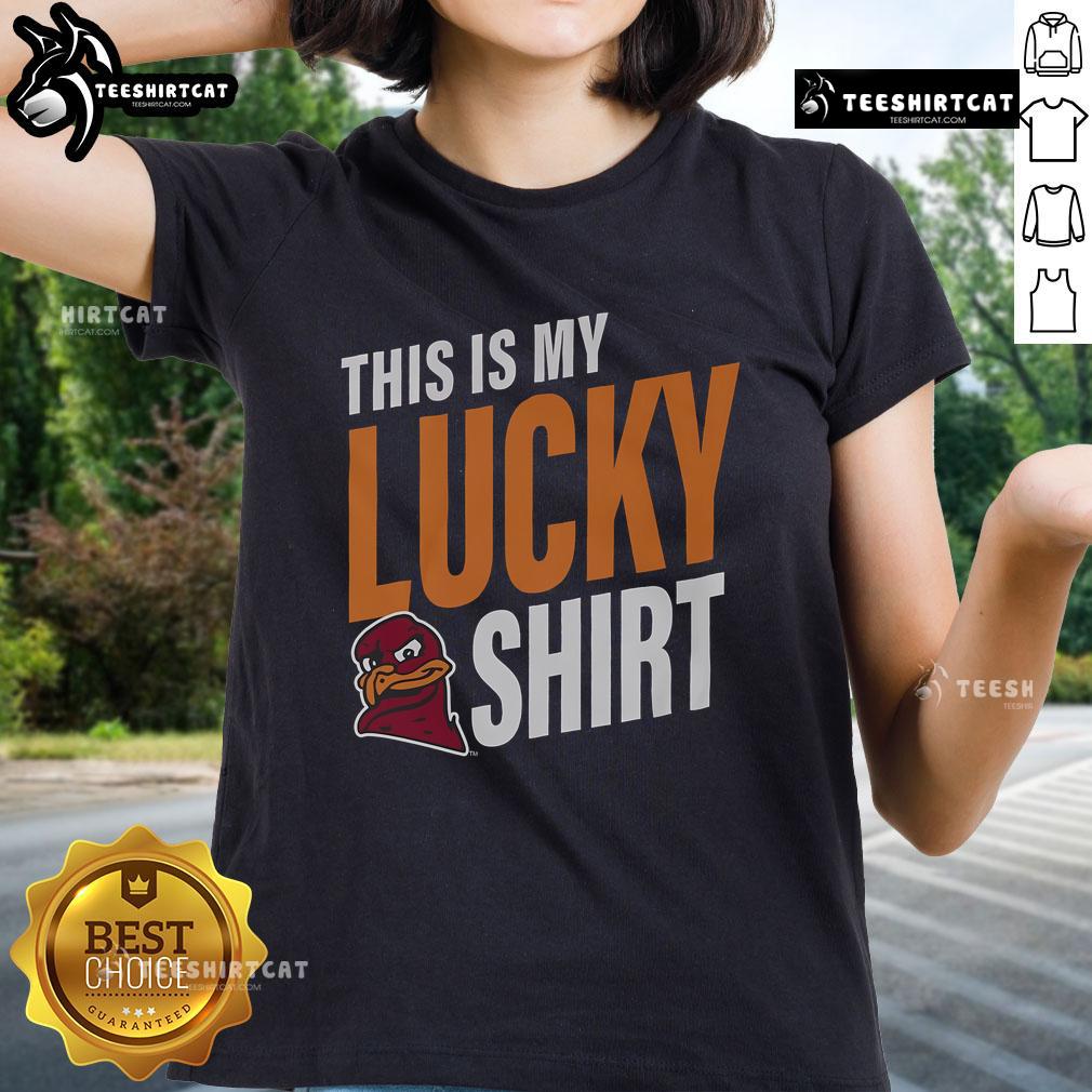 Nice Virginia Tech Hokies 'This Is My Lucky' ladies tee, featuring a stylish design perfect for game day.