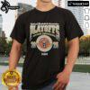 Alt Text: Official 47 Milwaukee Bucks Black 2025 Playoff Participant Franklin T-Shirt featuring team logo and stylish design.