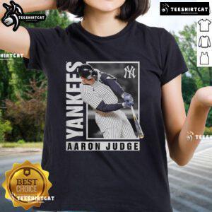 Official Aaron Judge New York Yankees MLB player in a hot streak, wearing a stylish ladies tee showcasing team pride.