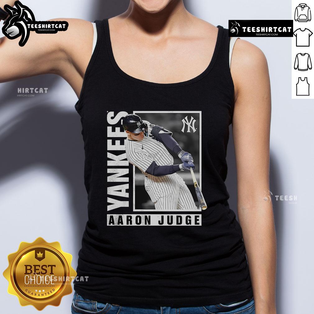 Official Aaron Judge New York Yankees MLB baseball player wearing a tank top during a hot streak on the field.