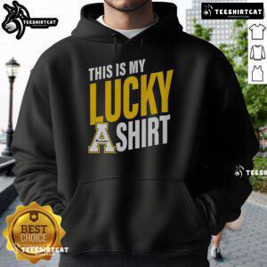 Official Appalachian State Mountaineers hoodie showcasing team logo, perfect for game day and fan apparel.
