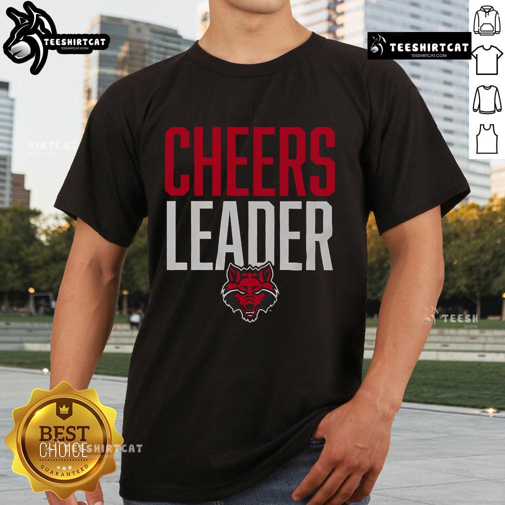 Official Arkansas State Red Wolves Cheers Leader T-Shirt featuring vibrant team colors and logo for passionate fans.