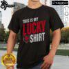 Official Arkansas State Red Wolves 'This Is My Lucky' T-Shirt featuring bold school colors and logo, perfect for fans.