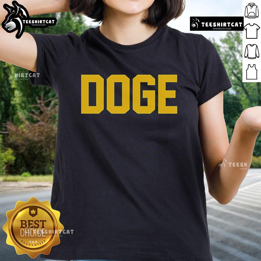 Official DOGE Agent Ladies Tee featuring a stylish design, perfect for fans of the DOGE cryptocurrency.