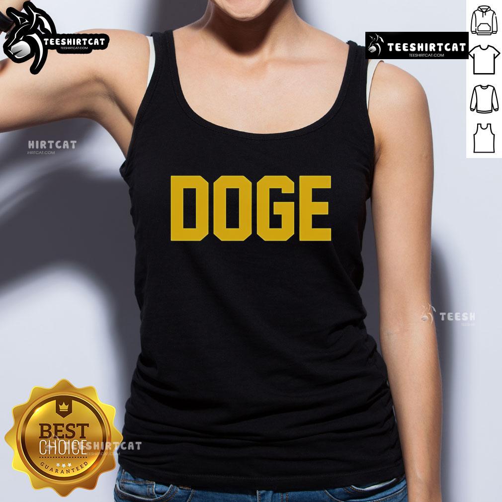 Official DOGE Agent Tank Top featuring a stylish design, perfect for DOGE fans and casual summer wear.