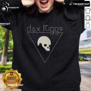 Alt Text: Official Dax Riggs 7 Songs Skull Sweatshirt featuring a unique skull design, perfect for fans of Dax Riggs and alternative fashion.