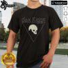 Official Dax Riggs 7 Songs Skull T-Shirt featuring a striking skull graphic and bold text, perfect for fans.