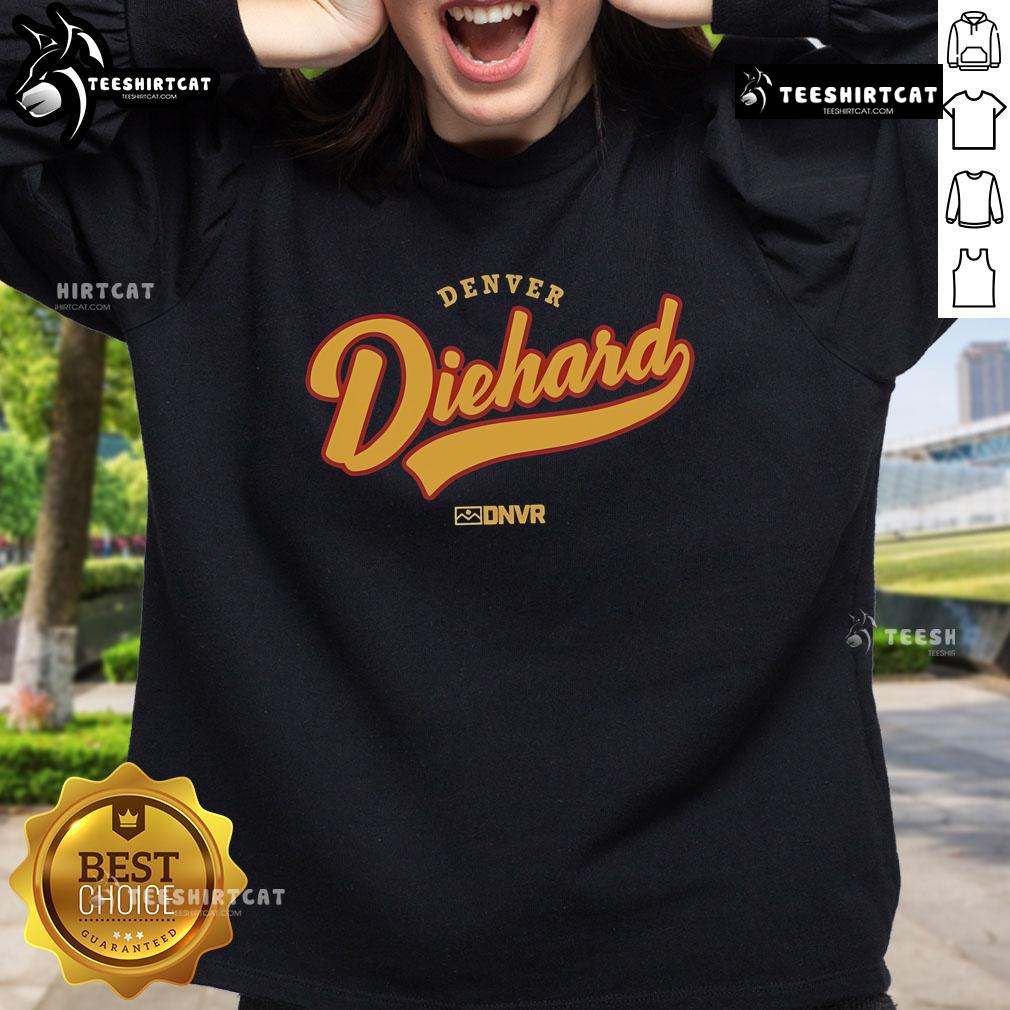 Alt Text: Official Denver Diehard DNVR sweatshirt featuring a bold logo, perfect for fans to show their team spirit.