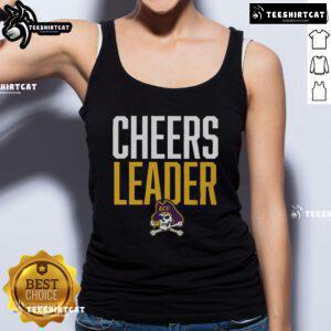 Alt Text: Official East Carolina Pirates Cheers Leader Tank Top featuring vibrant team colors and logo for spirited fans.