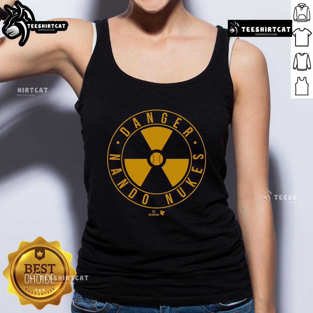 Official Fernando Tatis Jr. Nando Nukes tank top featuring vibrant graphics, perfect for baseball fans and summer wear.