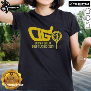Alt Text: 'Five Stars Only Ovies and Giglio Podcast at The Golf Classic 2023 on the ladies' tee, showcasing event highlights.'