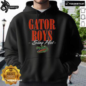 Alt Text: Official Gator Boys Stay Hot Hoodie featuring a vibrant design and comfortable fit for fans of the Gator Boys.