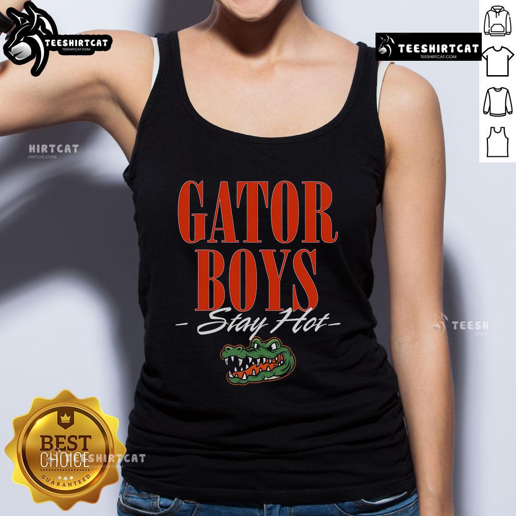 Official Gator Boys Stay Hot Tank Top featuring a bold design for fans of the Gator Boys series, perfect for summer wear.