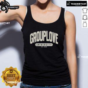 Official Grouplove College University Est 2008 Tank Top featuring vibrant design and comfortable fit for fans.