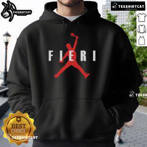 Guy Fieri Air Fieri Jump Chef parody hoodie featuring vibrant colors and fun design, perfect for fans of culinary humor.