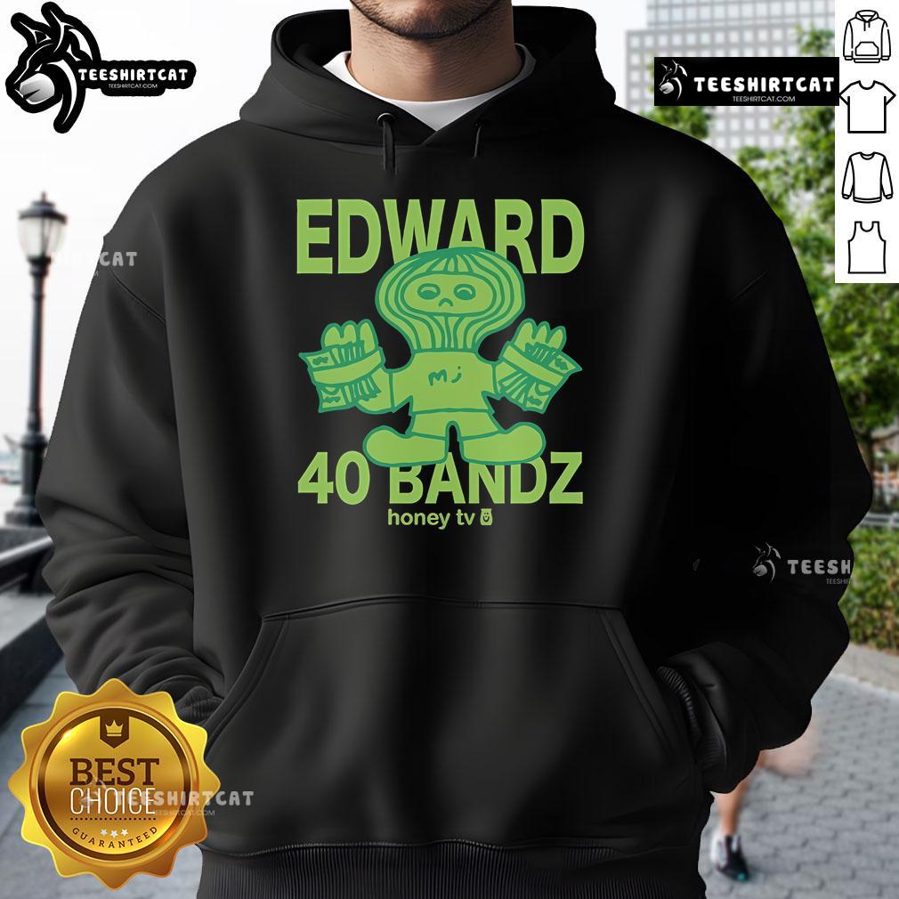 Official Honey TV Edward 40 Bandz Hoodie in black, featuring stylish graphics and a comfortable fit for casual wear.