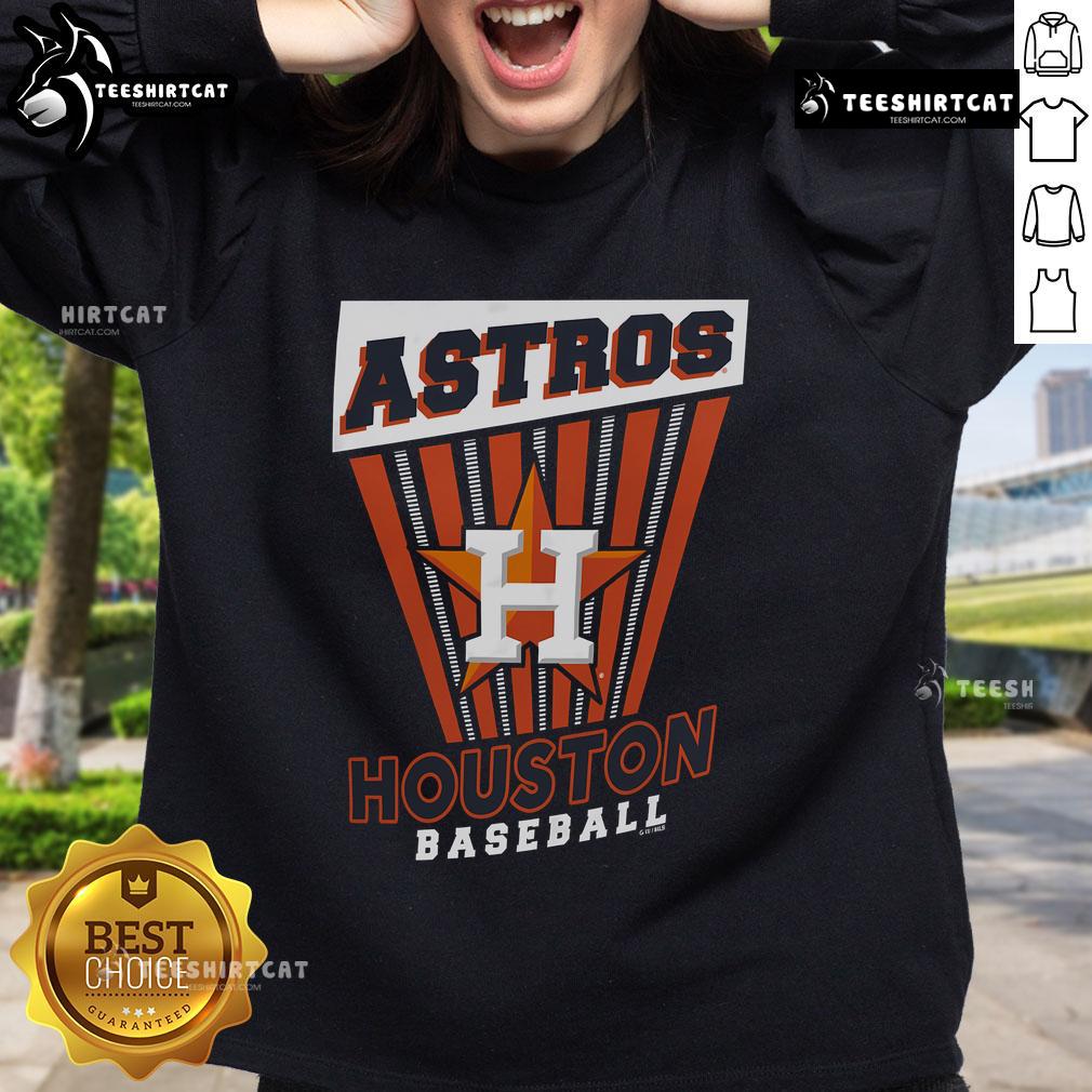 Alt Text: Official Houston Astros Baseball Starter Sweatshirt featuring team logo and stylish design for fans.
