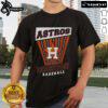 Official Houston Astros Baseball Starter T-Shirt in navy blue with vibrant team logo, perfect for fans and game day wear.