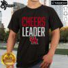 Official Houston Cougars Cheer Leader T-Shirt featuring vibrant team colors and logo, perfect for fans and supporters.