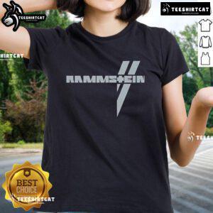 Official Rammstein Ladies Tee featuring Kann Euch Blenden design in stylish black, perfect for fans of the band.